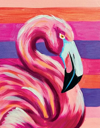 Art Uncorked Flamingo - August