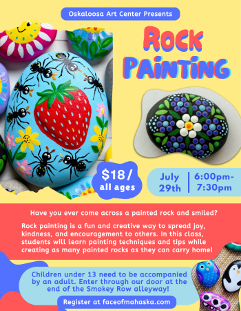 Rock Painting Flyer - July 29th